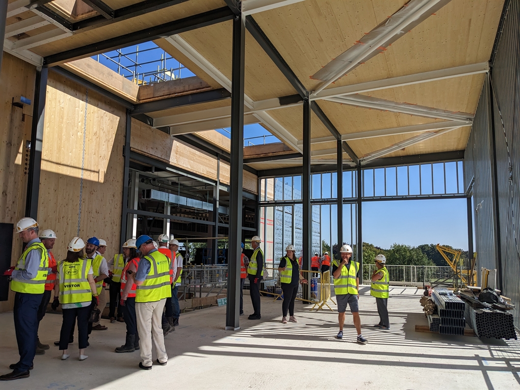 Topping out Ceremony at Splashes Leisure Centre