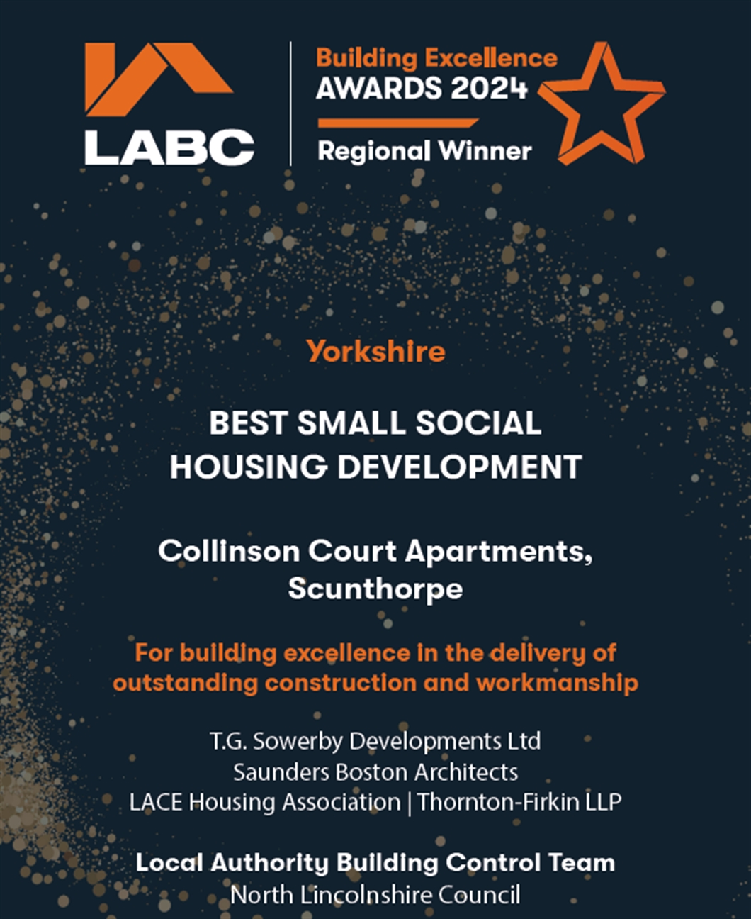 SBA Project, Collinson Court Apartments wins LABC Award!